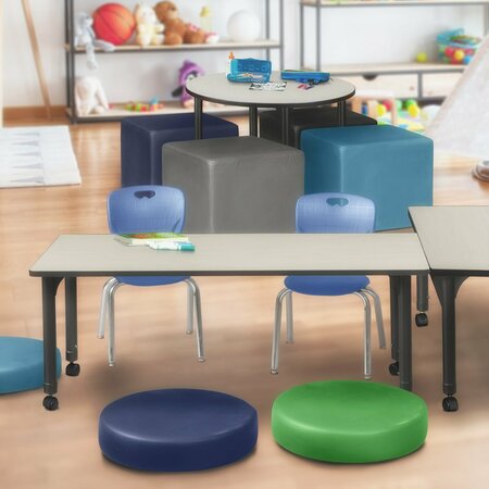 REGENCY Tables > Height Adjustable > Rectangular Mobile Table & Chair Sets, 72 X 30 X 23-35, Maple MT7230PLAPCBK45NV